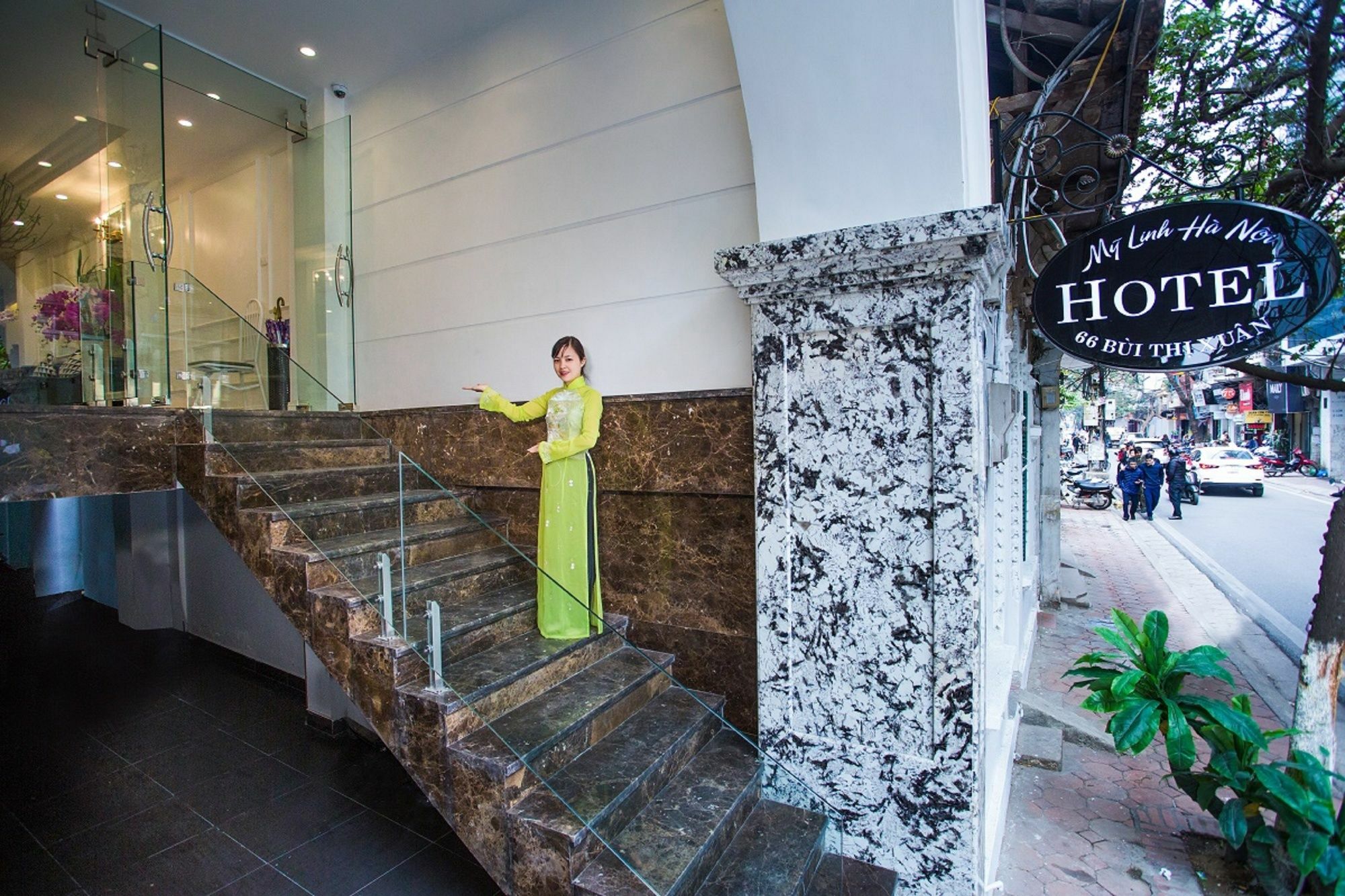 My Linh Hotel Hanoi Exteriör bild