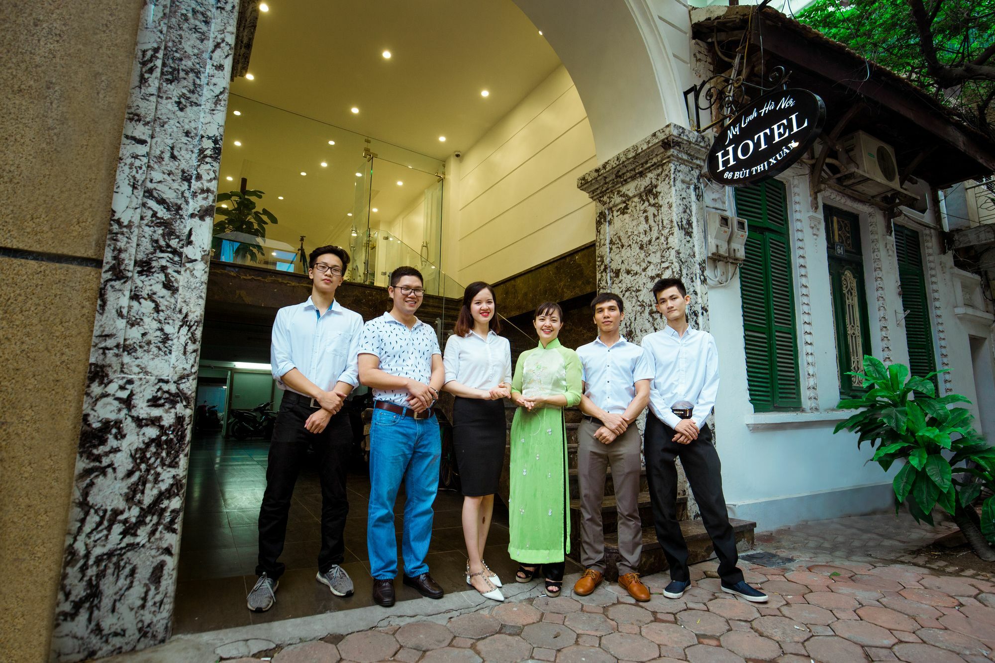 My Linh Hotel Hanoi Exteriör bild